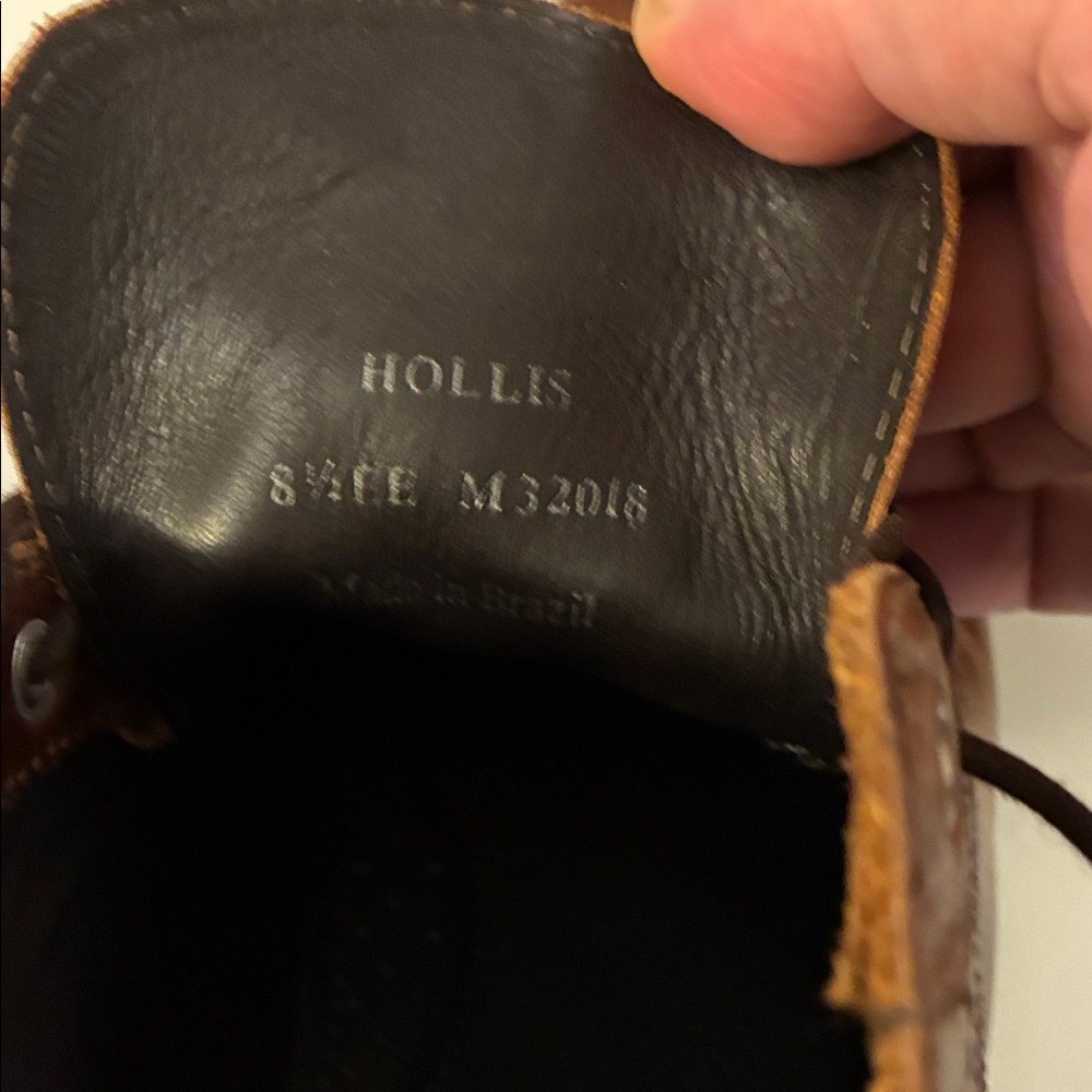 Helm Brown Leather Men's lace up Boots - Picture 6 of 7